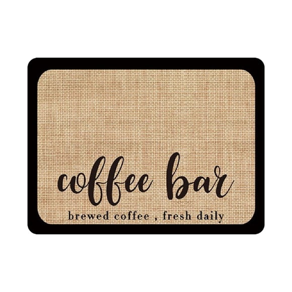 TIELUTT Tapis de Café Cache-Tache Absorbant Tapis de Bar en Caoutchouc pour Comptoirs Tapis de Bar à Café Séchage Rapide Ensemble de Table à Manger Rond Centre de Table Rond Ensemble de Poterie Napperons de Table Napperons de Table