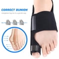 thumbnail image 2 of 1 par de férula para juanetes, férula para alisar el dedo gordo del pie para aliviar el dolor de juanetes, Corrector Reversible de Hallux Valgus para pie izquierdo o derecho WD.WDQZL Hogar, 2 of 7
