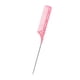 thumbnail image 1 of Peine de cola de rata con pasador de acero resistente al calor y cola de rata de acero inoxidable para mujer. Rosa, 1 of 9