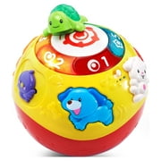 VTech Wiggle and Crawl Ball for Babies and Toddlers, Encourages Motor Skills, Teaches Shapes & Colors