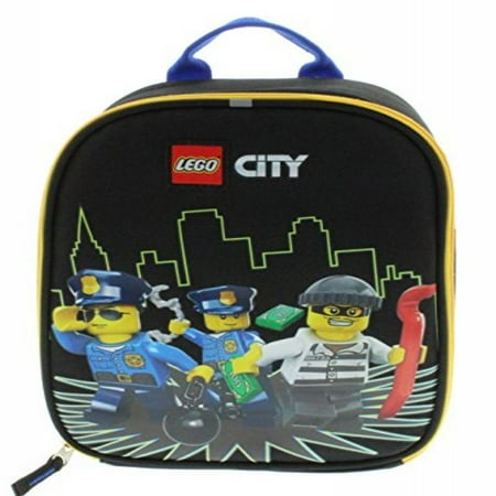 Lego City Vertical Insulated Lunch Bag Policemen And Crook Lego City Vertical Insulated Lunch Bag Policemen And Crook