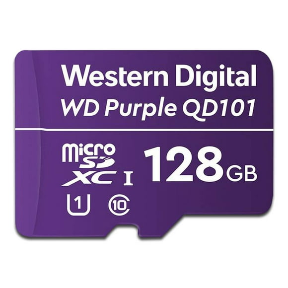 Memoria MicroSDXC Western Digital Purple SC QD101 de 128GB, UHS-I U1 Western Digital WDD128G1P0C