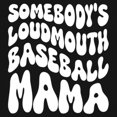 thumbnail image 3 of Somebody's Loudmouth Baseball Mama Women's Long Sleeve T-shirt Proud Mom Cheer Support Game Day Funny Sports Vintage Retro, 3 of 7