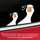 thumbnail image 5 of Pegatina para ventana de coche con forma de pato, pregunta artística genial, arte de pato, pegatina impermeable, calcomanía para ventana exterior, calcomanía de precaución para coche, camión, exterior, 5 of 5
