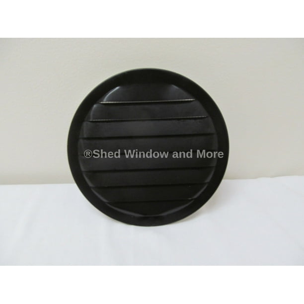 Shed 6 Round Aluminum Wall Vent Black With Screen Com Shed 6 Round Aluminum Wall Vent Black, Round Shed Window