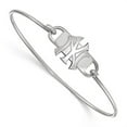 thumbnail image 6 of Auriga Fine Jewelry 925 Sterling Silver Rhodium-plated N-Y Small Center 7 inch Wire Bangle for Women, 6 of 6