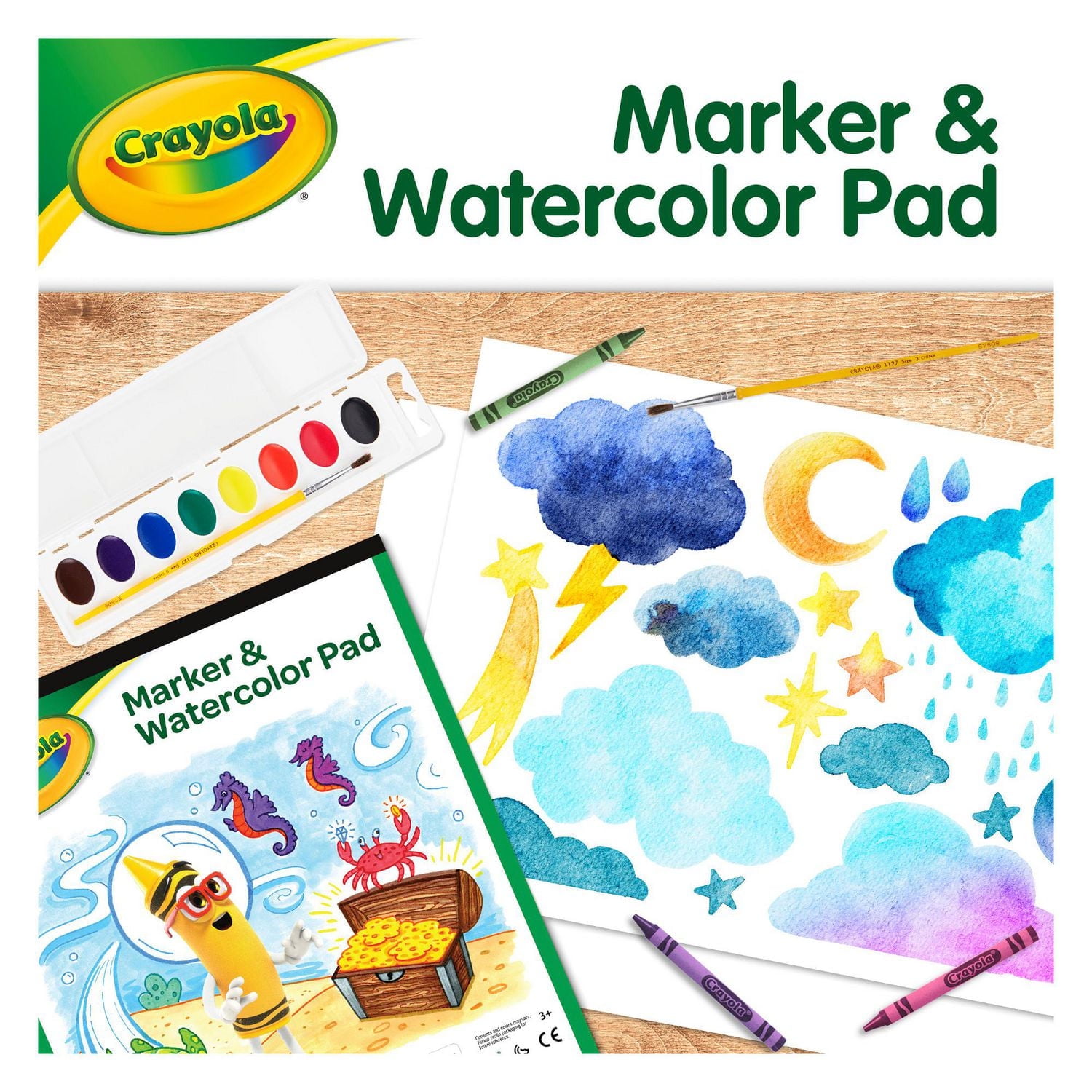 Crayola Marker & Watercolour Pad, 60 Pages