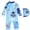 Light Blue4, variant on Boys Swimsuit Long Sleeve One-piece Swimsuits Rash Guard Sunscreen Matching Swim Trunks Beach Pool Kids Swimwear Grey 4-5 Y