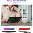 thumbnail image 3 of Compatible with Motorola Moto G Stylus 4G 2022 Case Built-in 360 Ring Holder Kickstand, Extreme Protection Military Armor Magnetic Car Dual Layer Protective Heavy Duty Phone Cover,Black, 3 of 7