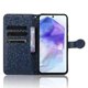 thumbnail image 2 of Funda de piel con estampado de lunares y billetera para Samsung Galaxy A55 5G - Plateada s202412245585, 2 of 5