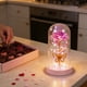 thumbnail image 5 of CaiYueKe LED Rose Night Light with Butterflies Glass Dome Preserved Flower Romantic Gift for Women Valentine's Day Birthday Christmas Home Decor, 5 of 7