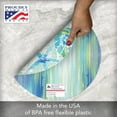 thumbnail image 4 of Wipe-Clean Reversible Round Shaped Placemats, Isla Mona, Set of 2, Made in The USA, 4 of 7
