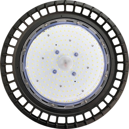 150W LED High Bay Light 20250 Lumens Compatible with Commercial Industrial Agricultural Buildings Warehouses Shops Barns 5700K Pure White 110-277V 110 Degree Flood UL RoHS IP65