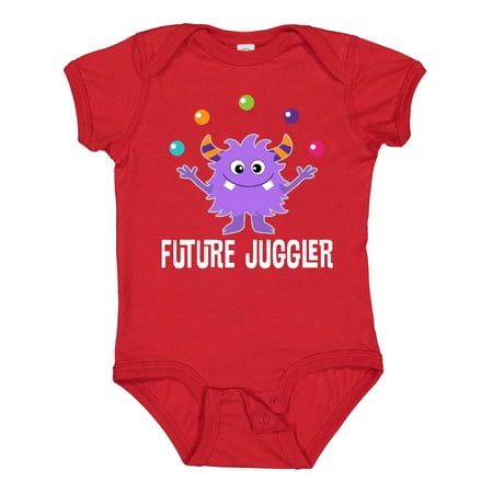 

Inktastic Juggling Monster Future Juggler Gift Baby Boy or Baby Girl Bodysuit