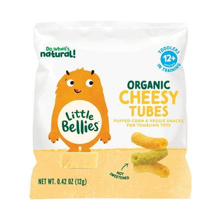 Little Bellies Organic Cheesy Tubes, 0.42 oz