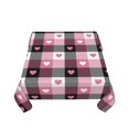 thumbnail image 5 of Wukai Heart Plaid Waterproof Tablecloth for Kitchen Dining, Fits Square Tables for 2-4 Seats -60"x60", 5 of 7