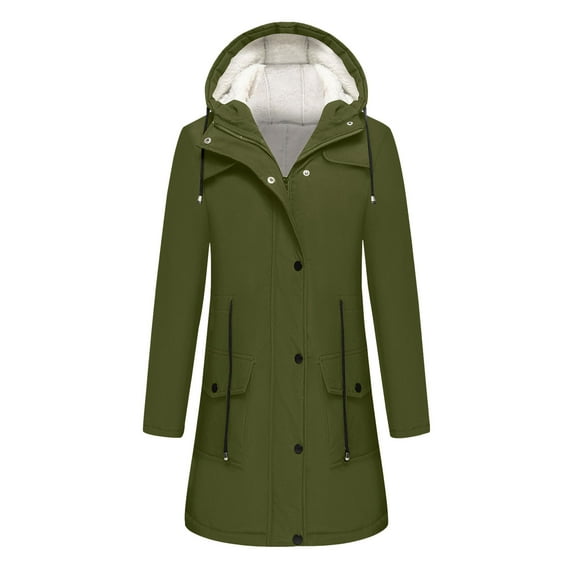 Black**Friday on Sale ChaoHeng Fall Jackets for Women 2025 Women's Water-Resistant Ski Jacket,Insulated Hooded Parka with Removable Fleece Liner