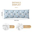 thumbnail image 2 of KLL Ultra Soft Microfiber Body Pillow Cover/Pillowcases 20"x54" with Hidden Zipper Closure-Skiing penguin Bear, 2 of 5