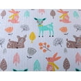 thumbnail image 2 of 100% Cotton 3 Piece Kids Quilt Bedspread Comforter Set for Teens Boys Girls Kids Beds Bedding Coverlet Teal Blue Forest Deer, 2 of 6