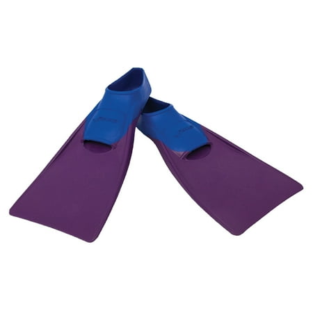 FINIS Long Floating Fins - Swimming Fins for Men  Women  and Kids - Swim Flippers to Improve Body Alignment - Swim Fins for Swimming Accessories - Junior XXXXS (6-8)  Blue/Purple