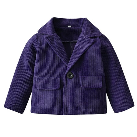 

ZHUASHUM Kids Toddler Baby Girls Boys Autumn Winter Solid Cotton Long Sleeve Jacket Coat Clothes