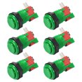 thumbnail image 5 of 27mm Mounting Hole Momentary Game Push Button Switch with Micro switch for Arcade Video Games Green, 6pcs, 5 of 5