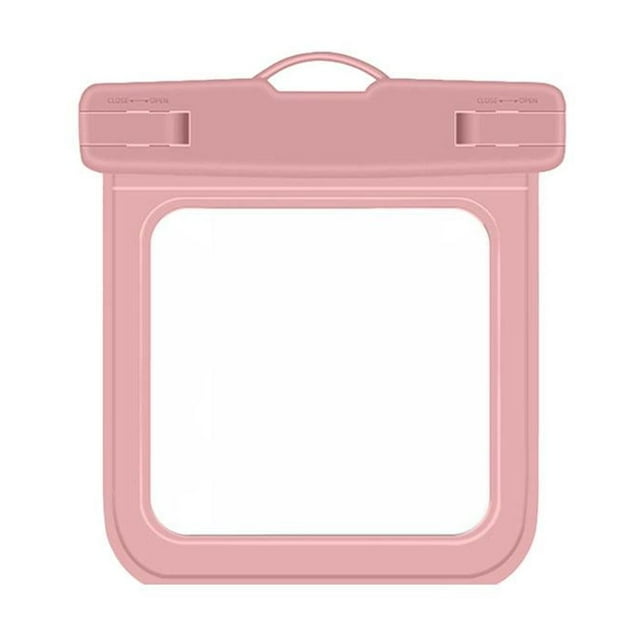 Universal Waterproof Phone Pouch IPX8 Protection Clear TPU Dry Bag for Small Electronics Cash Keys ID Cards, Touch Screen Compatible Submersible Case 4.76" x 4.21"
