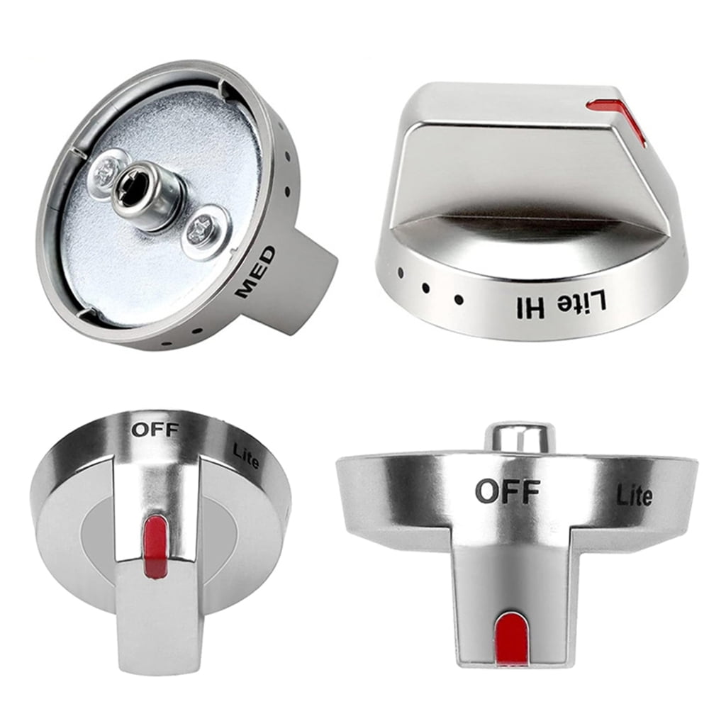 7829 Metal Gas Stove Control Handle Replacement Part Easy Installtion Repairing Knob Steel Texture for Various Models