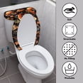 thumbnail image 3 of HELLHERO Round Toilet Lid Dust Cover for Elastic Edge Polyester Fabric Universal Easy to Clean Washable and Reusable Elastic Bottom Non-Slip Fashion, 3 of 8