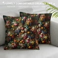 thumbnail image 3 of Leisuo Tropical Fruits Floral Throw Pillow Covers Designer Decorative Pillow Case Square Pillowcase Cushion Cover for Home Decor Indoor/Outdoor Sofa Living Room Couch Bed White, 3 of 5