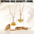 thumbnail image 4 of Difusores Aromáticos Con Varillas Perfumadas, Botella difusora de Vidrio Recargable Vacía y 4 Varillas Ambientador, Recipiente de Fragancia para el Hogar Decorativos - Triángulo, 4 of 4