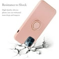 thumbnail image 6 of Case for iPhone 12 Pro Max 6.7 inch, Slim Liquid Silicone Phone Case with 360 Rotatable Ring Holder Kickstand wtih Magnetic Car Mount Gel Rubber Shockproof TPU Bumper Case Cover - Pink, 6 of 16