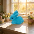 thumbnail image 1 of Easter Bunny Foam Colorful Rabbits Flocking Rabbits Easter Party Ornament Wreath Flower Branch Accessory Decoration, 1 of 6