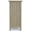 thumbnail image 3 of Simpli Home Bedford 54 inch Wide Solid Wood Transitional Sideboard Buffet and Wine Rack in Distressed Grey, 3 of 13