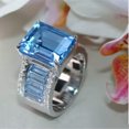 thumbnail image 3 of K-KED Gorgeous Women Cubic Zirconia 925 Silver Wedding Rings Delicate Jewelry Size 6-10-10-#3, 3 of 6