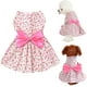 thumbnail image 1 of Vestido de perro: vestidos de princesa floral para cachorros, vestido de perro con lazo, falda tutú, ropa de verano fina y linda para mascotas, ropa para perros pequeños, medianos, gatos, gatitos, vestido de flores para perros, disfraz de perrito MFZFUKR CZCW-ZC420-2, 1 of 8