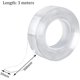thumbnail image 1 of Cinta adhesiva nano reutilizable de 3 m, cinta transparente de doble cara, cinta adhesiva de gel fuerte lavable Cinta adhesiva antideslizante de gel para pared, cocina, alfombra, fijación de fotos LingWen 8390606746948, 1 of 1