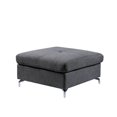 thumbnail image 1 of Furniture of America Poussette Carrée Touffetée Moderne Myson en Gris, 1 of 3