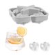 thumbnail image 4 of Molde de hielo de silicona antiadherente para hacer bolas de bricolaje Bandeja de moldes de hielo para el hogar, cocina, suministros para hacer bebidas, gris claro Guardurnaity HA004090-01, 4 of 7