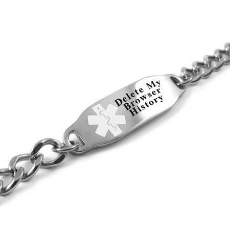Amethyst Purple Charm Bracelet - MyIDDr - Delete My Browser History Bracelet, LOL Gift, Geeky Gadget
