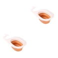 thumbnail image 4 of Cateissary Colador de cocina, cesta de drenaje para fregadero, estante de secado para limpieza de verduras, almacenamiento de filtro sobrante Naranja Blanco 2piezas Cateissary CBP457343, 4 of 6