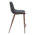 thumbnail image 2 of Magnus Counter Stool Black & Walnut Counter Stool, Modern Style, Plush and durable faux leather fabric, Plywood, Indoor Bar, 2 of 5