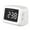 White, variant on Skegnu Digital Alarm Clock Mini Mirror Clock Alarm Clock Night Light Card FM Bluetooth Speaker Alarm Clocks for Adults
