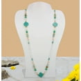 thumbnail image 3 of Amazonite Clover & Pearl Lariat, 3 of 3