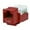 Red, variant on CAT6 90 Degree Keystone Insert - Black