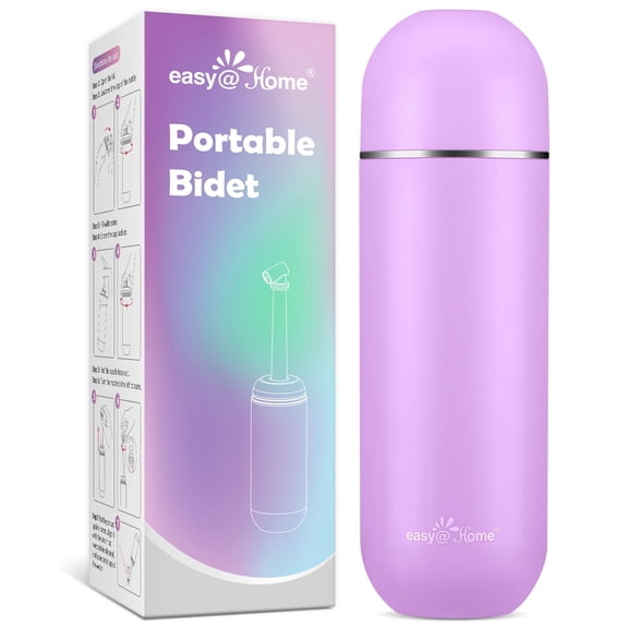 Easy@Home Portable Travel Bidet Sprayer, 380 ml / 12.8 oz Handheld Peri Bottle for Postpartum & Personal Hygiene