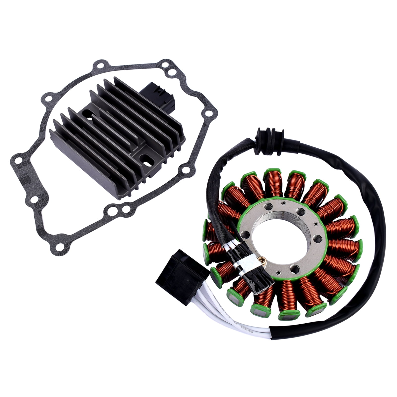 WOOSTAR Stator Magneto 18 Spule 3-Draht Für YZF R6 2003-2005 & R6S 2006-2009 – Ersatz Für OEM #5SL-81410-00