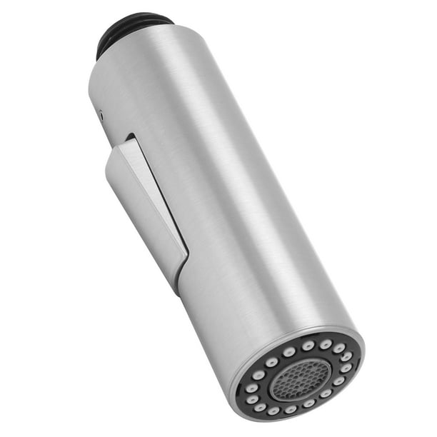 Grifo de Cocina G1 / 2 Recambio de Cabezal de Ducha con Rociador Extraíble 2 Funciones Rociador de Fregadero Extraíble Boquilla de Repuesto Accesorio de Grifo de Níquel Cepillado de Plástico Ecomeon no