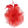 thumbnail image 3 of Sombrero Decorativo Macarena Gorra Pinzas de pelo para Mujer novia rojo, 3 of 8
