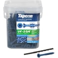 thumbnail image 1 of Tapcon 28585 1/4x2-3/4 Blue Star Drive - Anclajes de concreto con cabeza de buey 150/caja, 1 of 2